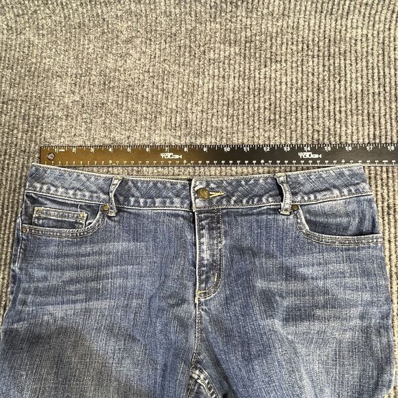 Simply Vera Vera Wang Pant Womens 10 Straight Leg Denim Blue Jean Pockets - Picture 9 of 13